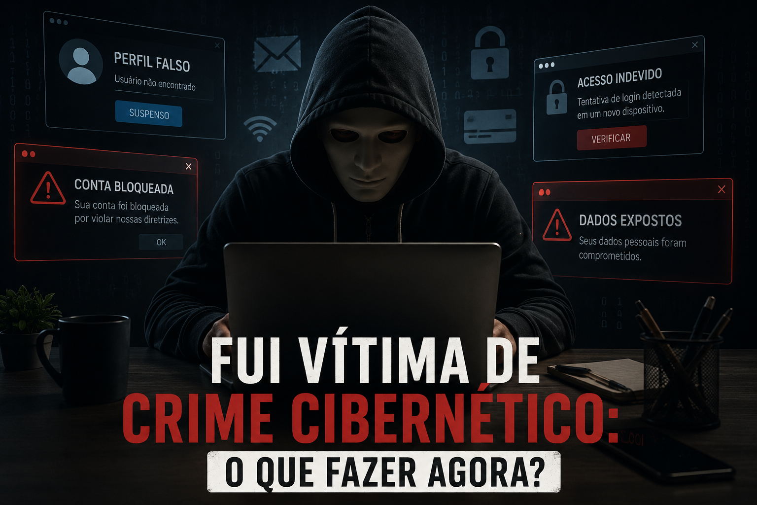 Fui vítima de crime cibernético: o que fazer agora
